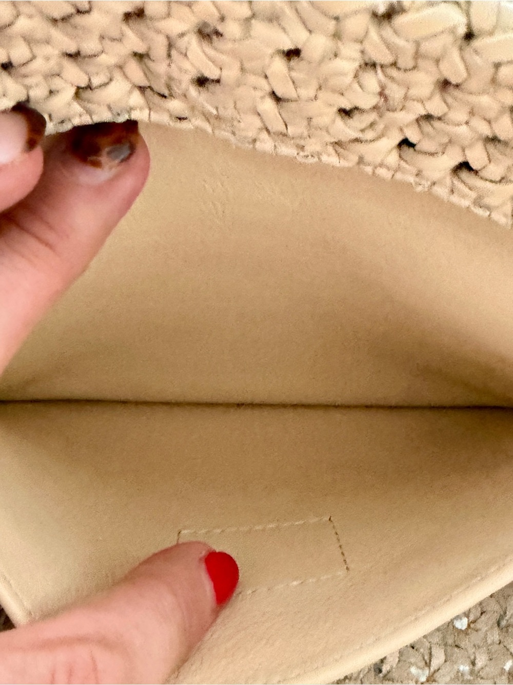 Clare V Woven Crossbody Tote in Beige - Picture 6 of 8